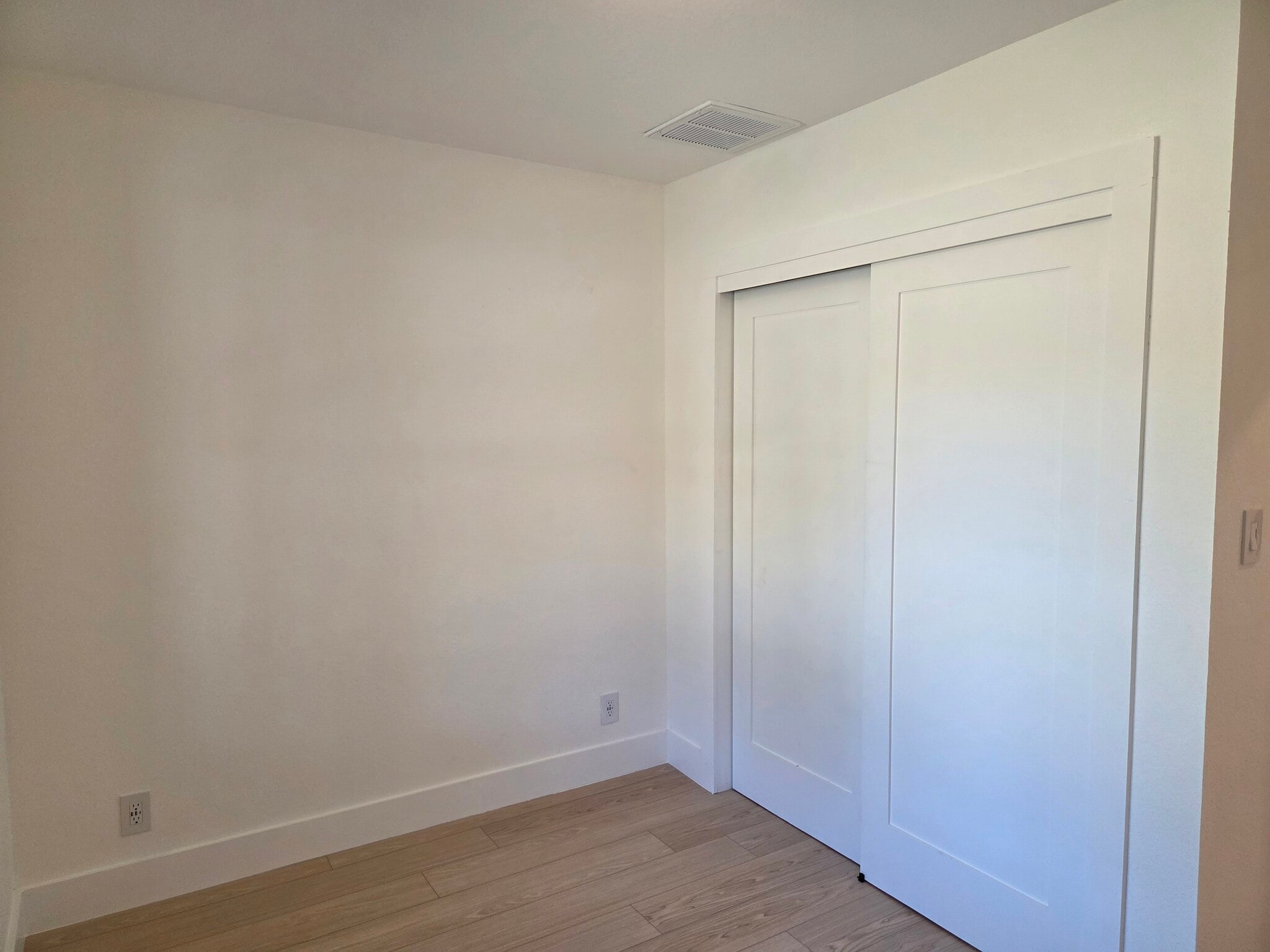 Bedroom closet with built-in shelving - 10717 Deer Canyon Rd