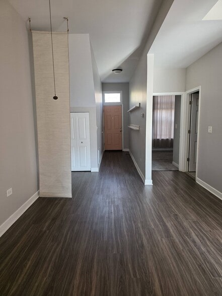 Living room view into hallway and bedroom - 3449 W Fulton Blvd