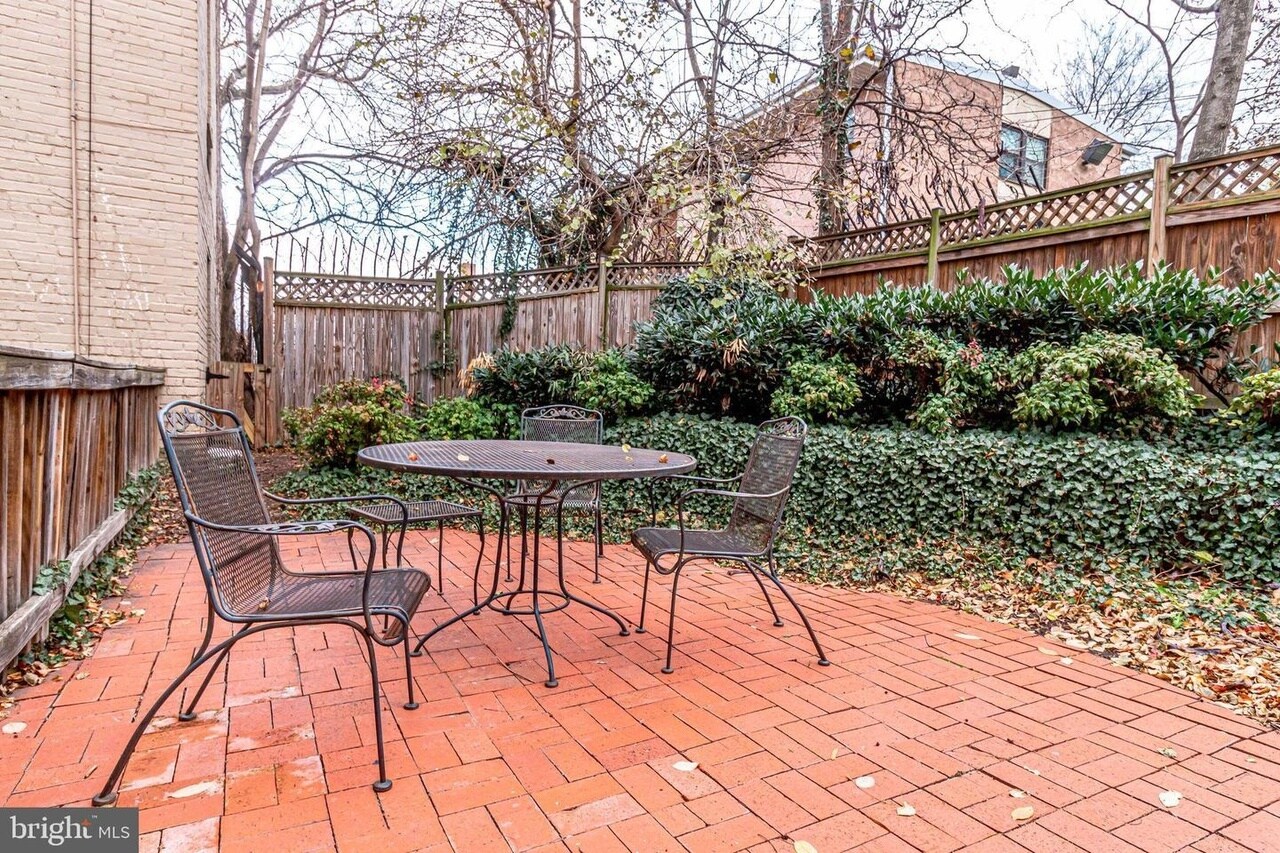 Fenced-in back patio - 1363 K St SE