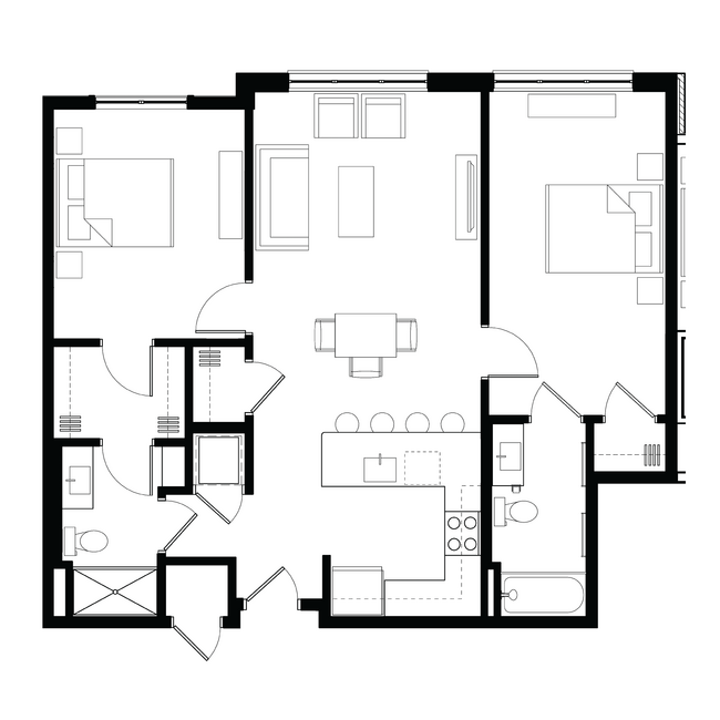 Floorplan - Zen Apartments  55+