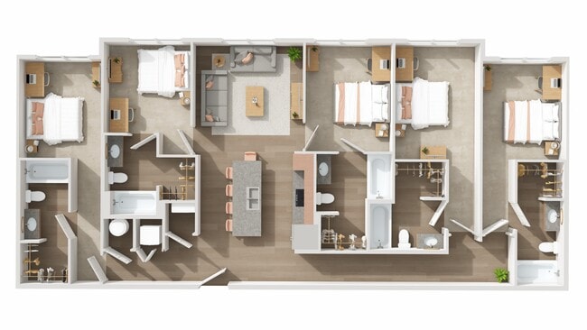 E1 Premium: 5BD | 5BA | 1689 SF - The Den