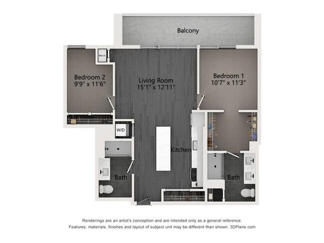 Floorplan - Evo Union Park Apartments