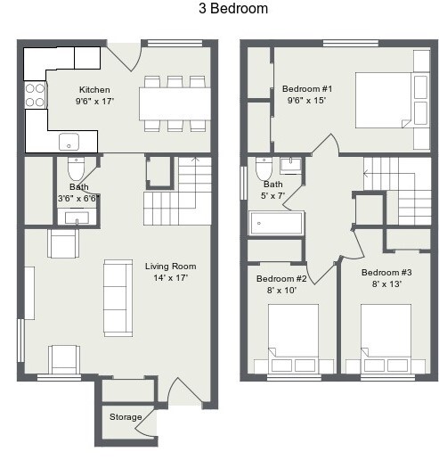 Floorplan - Sandalwood Apartments