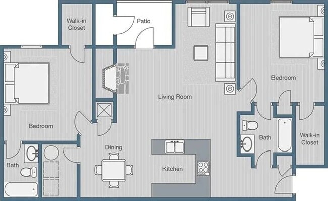 Floorplan - SoCo Apartments at Vinings