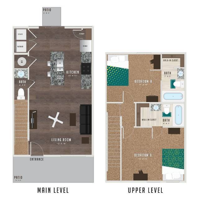 2 Bed, 2.5 Bath - Yugo Pullman Hills