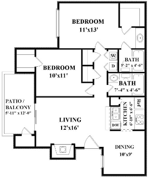 2BR/2BA - The Warwick