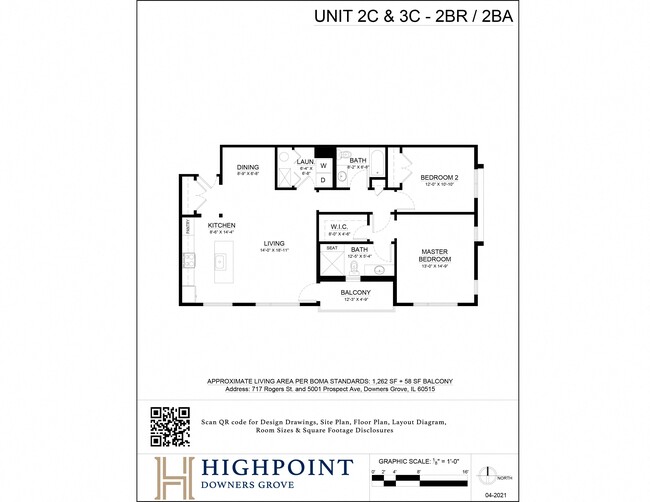 Floorplan - HIGHPOINT Downers Grove on Rogers