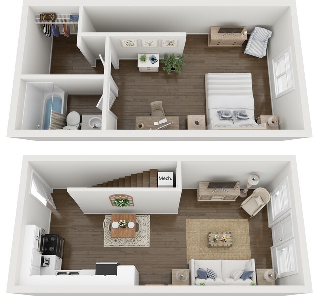 Floorplan - Spanish Lake Townhomes