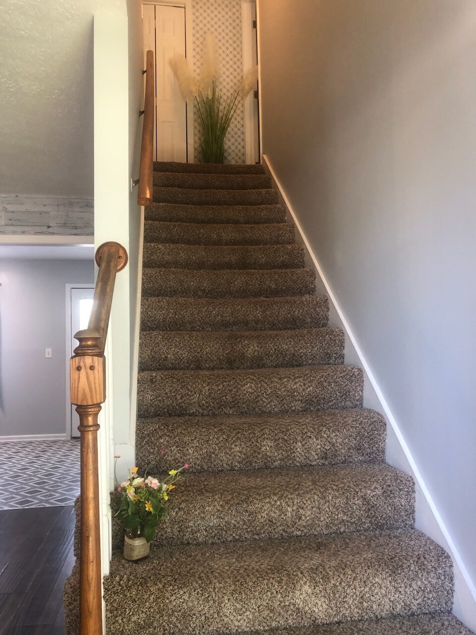 Stairs to upstairs bedroom and bathroom - 210 Golden Pond Ave