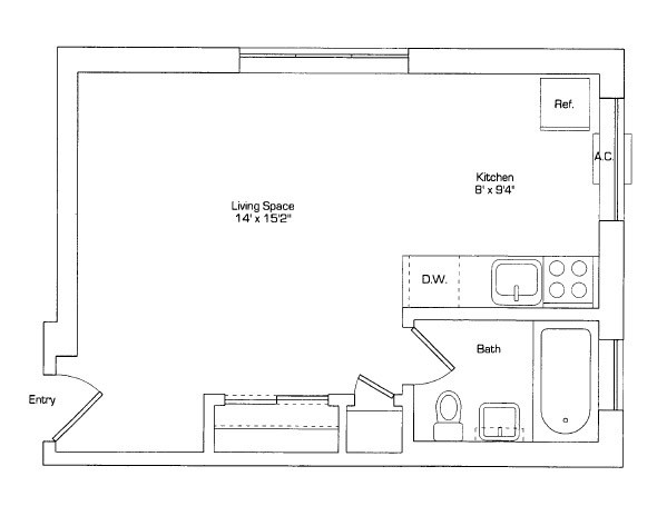 Floorplan - Brattle Drive Apartments