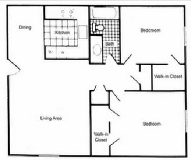 2BR/1BA - Shoreview Apartments