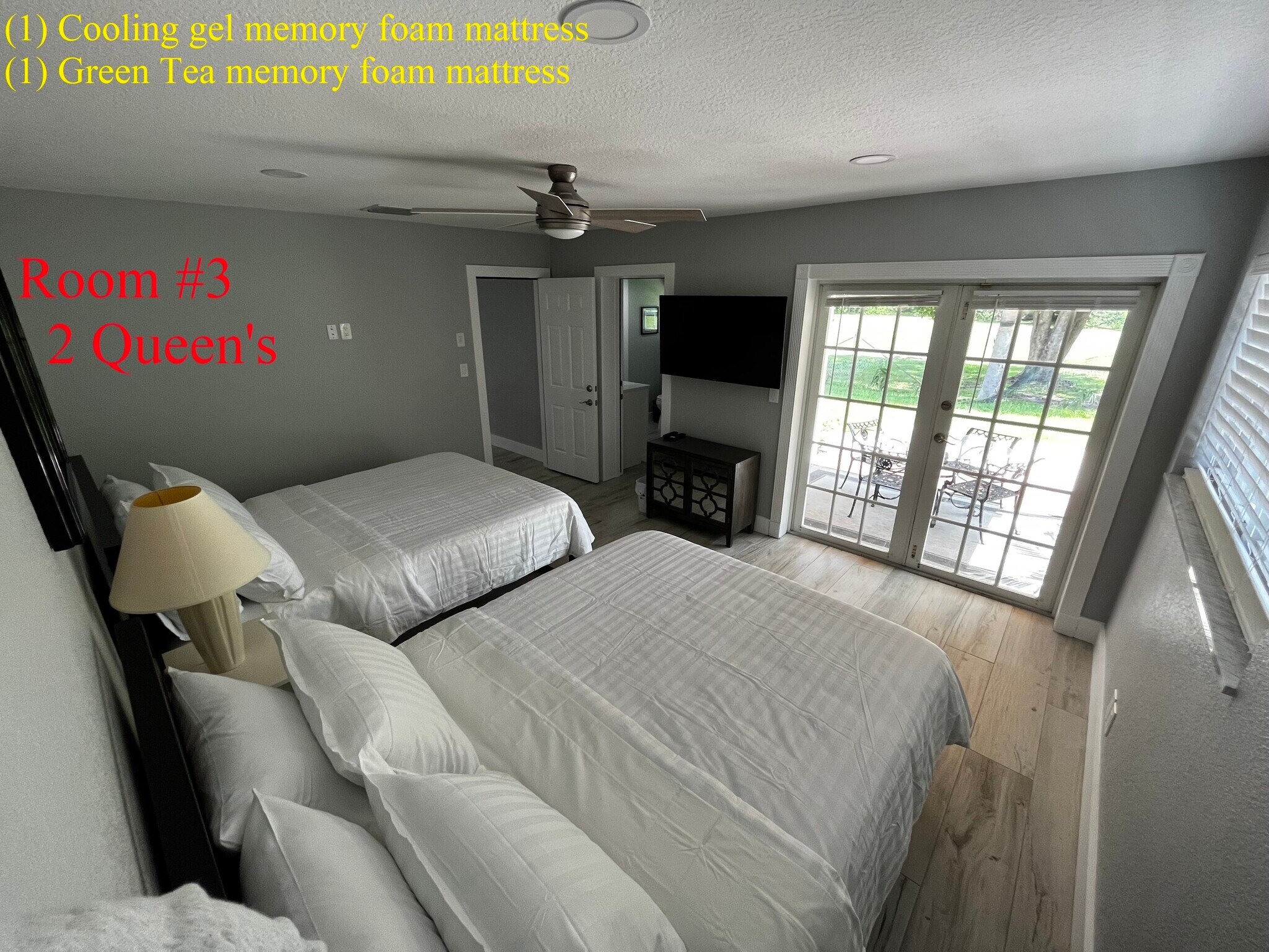Bedroom #3 - 50" TV with Complimentary Cable & Netflix, Connecting Bathroom - 4540 NW 12th Dr