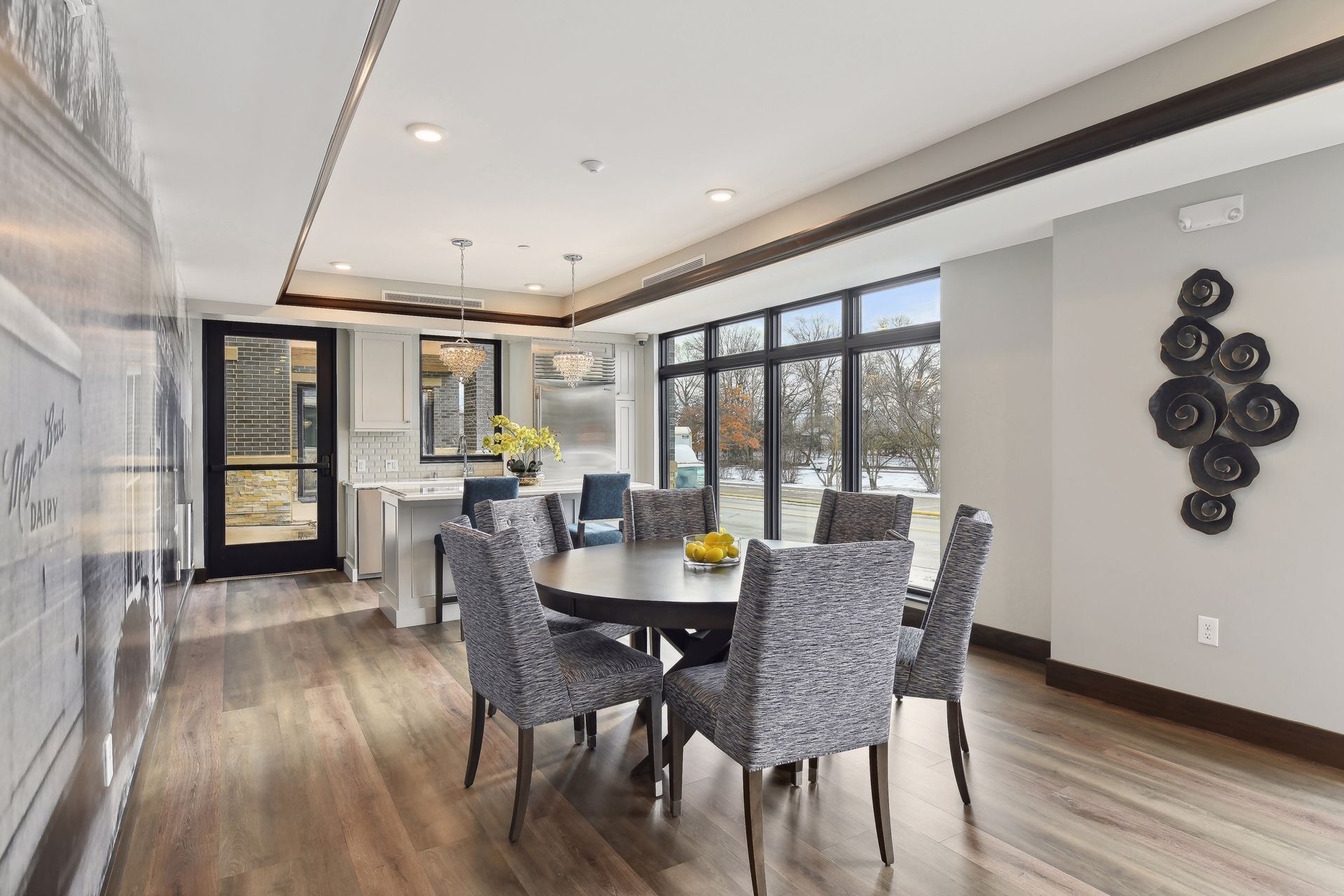 Kitchen and dining areas in the club room - 222 Ferndale Rd S