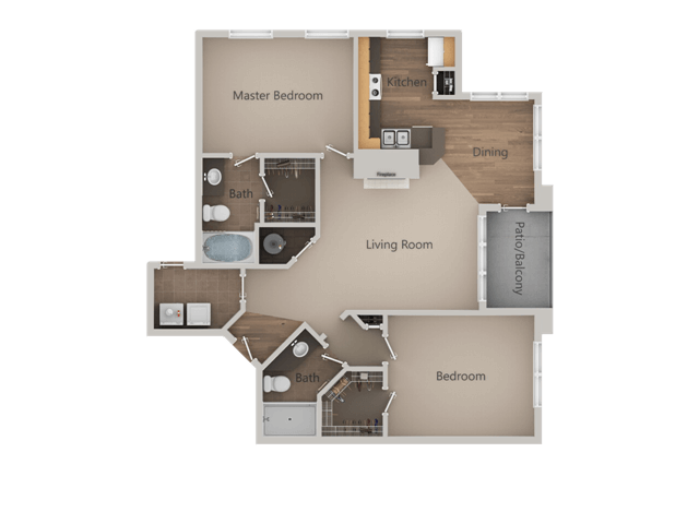 Floorplan - Pinehurst Apartments