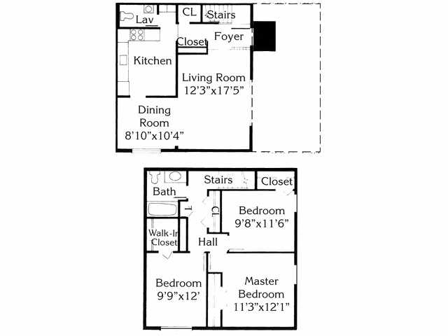 3BR/1.5BA 1157sq ft-1430 sq ft - Colony Bay Apartments,LLC