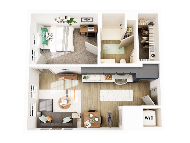 1 Bedroom 1 Bathroom A1 - Union on Frank