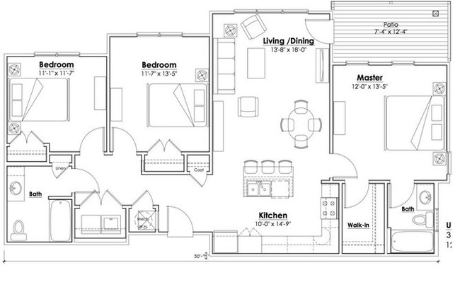 Floorplan - Bluestone Apartments