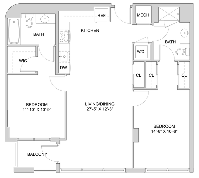 Floorplan - The Modern at Art Place