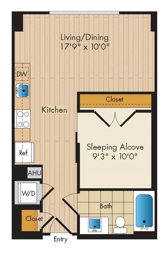 Floorplan - Flats 130 at Constitution Square