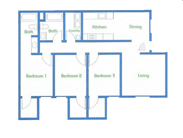 3BR/2BA - Summerwind Apartment Homes