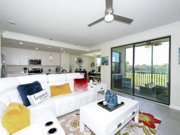 Living room with Screened Lanai - 17810 Gawthrop Dr