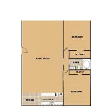 2BR/1BA - Grand Palms Apartments