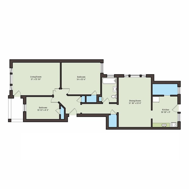 Floorplan - 4859 S. Champlain Avenue