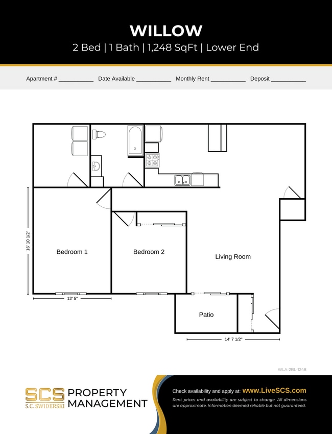Floorplan - Moon Lake Estates Apartment Community
