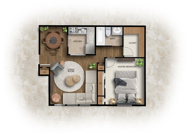 Deluxe 1 BR - Sunset Ridge Apartments