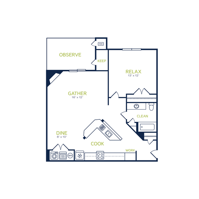 Floorplan - Knoll Crest Apartments