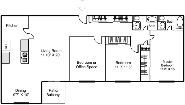 Floorplan - Mt. Vernon Village Apts