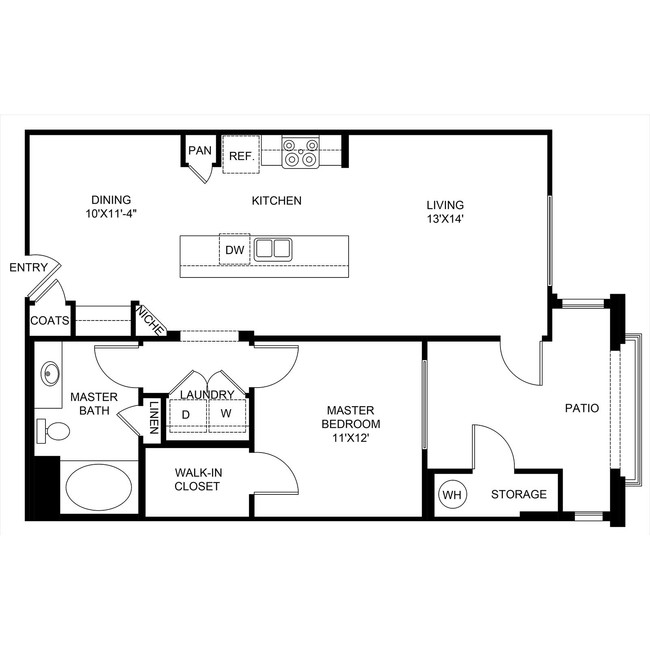 Floorplan - The Grove Apartments