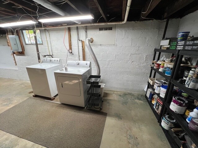 Laundry in basement - 76 Powder House Blvd