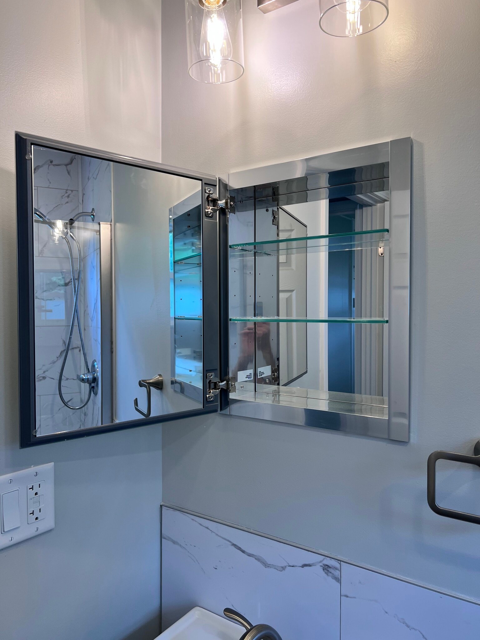 built in medicine cabinet - 1247 Dennis Dr