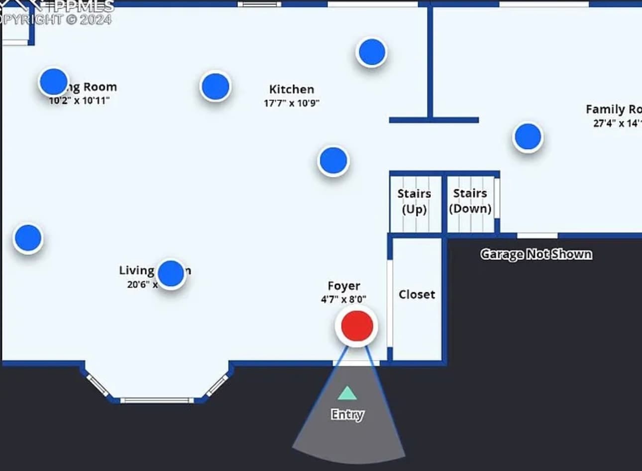 Layout of shared space - 7390 Sue Ln