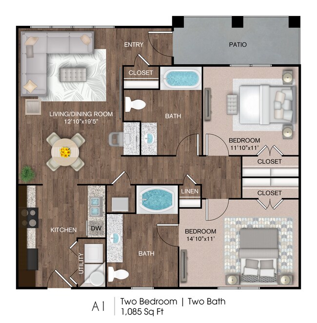 FP_A1_RollingHills copy.jpg - Rolling Hills Townhomes
