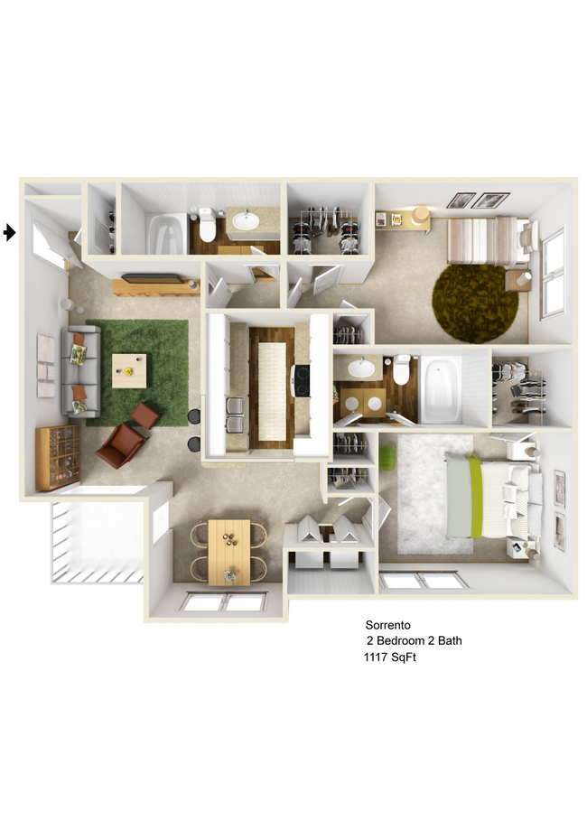 Floorplan - Milano Apartments