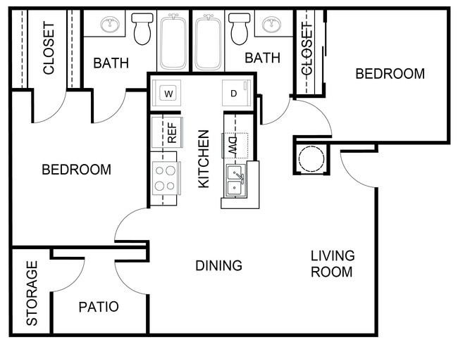 Floorplan - Forest Creek Apartments