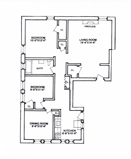 Floorplan - 818-20 Forest Ave.