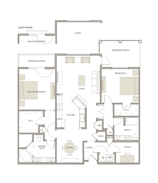 WaterWalk at Shelter Cove Towne Centre - B1 - 2 Beds - 2 Baths - 1586 Sq. ft. - WaterWalk at Shelter Cove Towne Centre