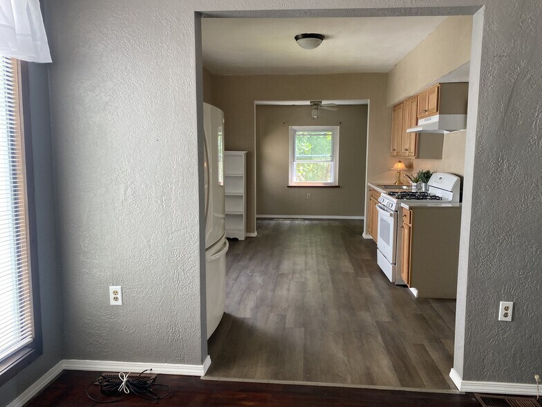 Eat In Kitchen and Bonus Space (view from Living Room) - 132 Clara St