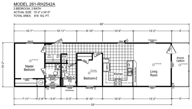 Floorplan - Country Roads Mobile Home Park