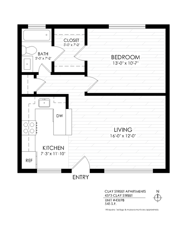 Floorplan - Clay Street Apartments