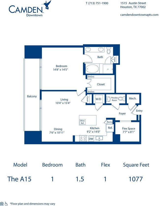 Floorplan - Camden Downtown
