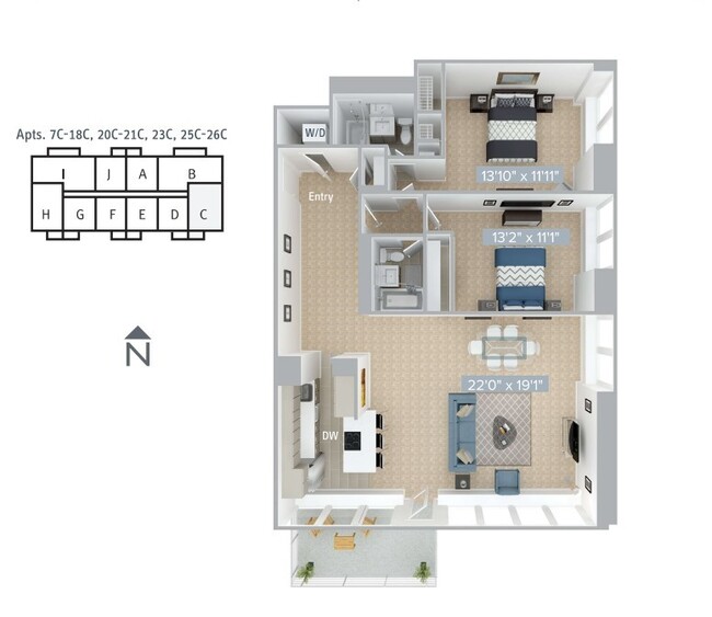 Floorplan - Avalon at Prudential Center