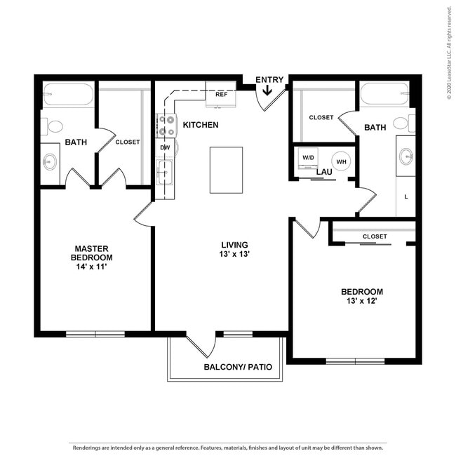 Floorplan - The Piedmont Apartments