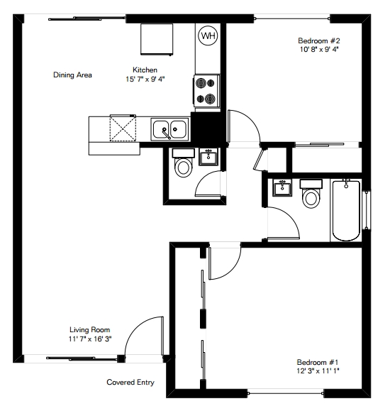 2br/1.5ba - Broadway Village Apartments