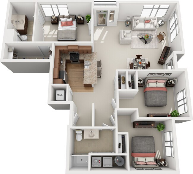 Floorplan - The Enclave Luxury Apartments