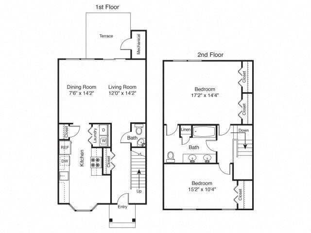 Floorplan - Fairhaven Residential Garden Apartment Homes