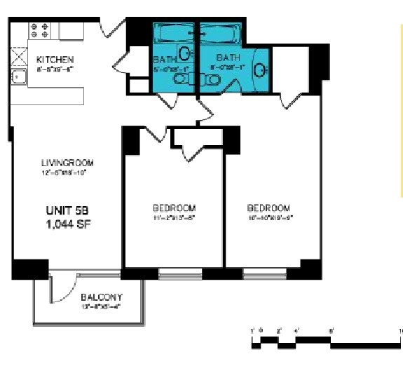 2BR/2BA - Victoria Tower